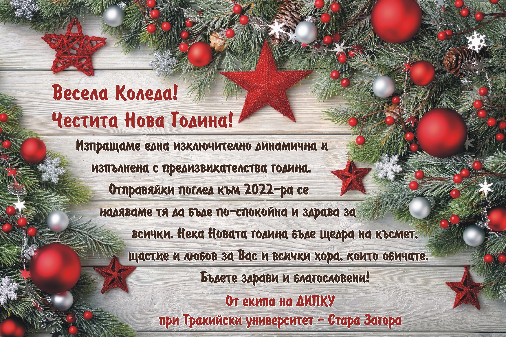 Весели празници! » ДИПКУ